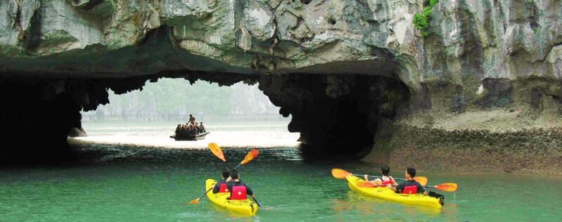 SEA LION CRUISE 5-STAR HALONG BAY SUNG SOT CAVE – TITOV ISLAND -  KAYAKING - SUNSET PARTY